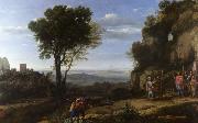 Claude Lorrain Landscape with David and the Three Heroes (mk17) oil painting artist